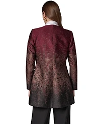 Donna Karan New York Women's Collarless Shoulder-Pad Blazer