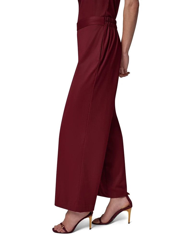 Donna Karan New York Women's Wide-Leg Pull-On Elastic-Waist Knit Pants