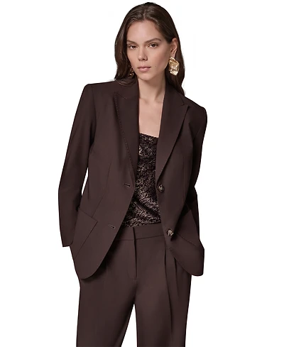 Donna Karan New York Women's DK892 Oversized Notch Lapel Blazer