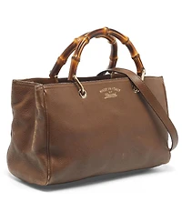 Pre-Owned Gucci Bamboo Shopper Leather Tote