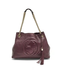Pre-Owned Gucci Bamboo Shopper Leather Tote