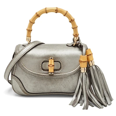 Pre-Owned Gucci Bamboo Shopper Leather Tote