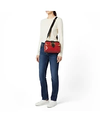 Pre-Owned Prada Women's Cahier Two-Tone Leather Shoulder Bag