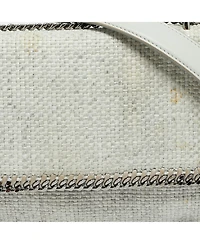 Pre-Owned Stella Mccartney Falabella Woven Raffia Flap Shoulder Bag