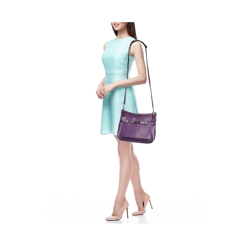 Pre-Owned Hermes Women's Ultraviolet Women's Togo Leather Palladium Finish