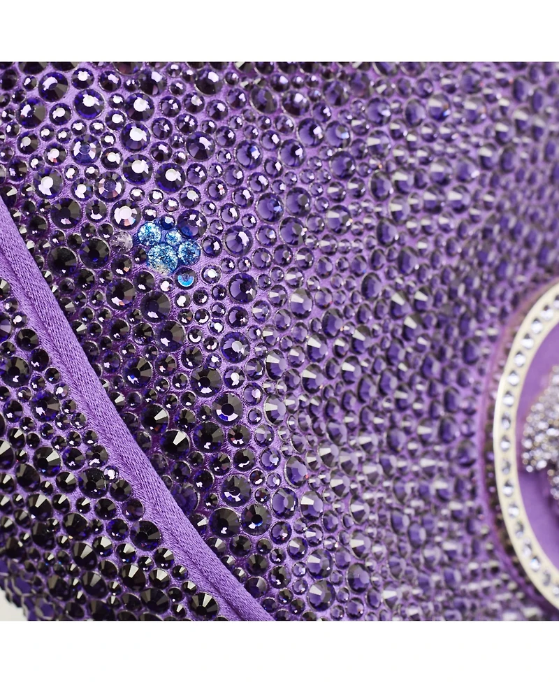 Pre-Owned Versace Women's Repeat Crystal-Embellished Mini Hobo Bag