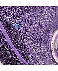 Pre-Owned Versace Women's Repeat Crystal-Embellished Mini Hobo Bag