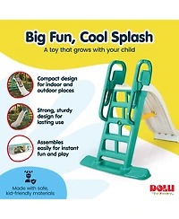 Dolu Big Splash Plastic Indoor/Outdoor Water Connection Slide, Ages 3+