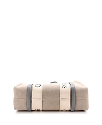 Pre-Owned Chloe Medium Woody Tote Canvas with Leather