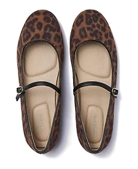 Lands' End Women's Classic Leopard Mary Jane Flats
