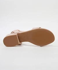 Berness Adara Ankle Strap Low Block Heel Sandals