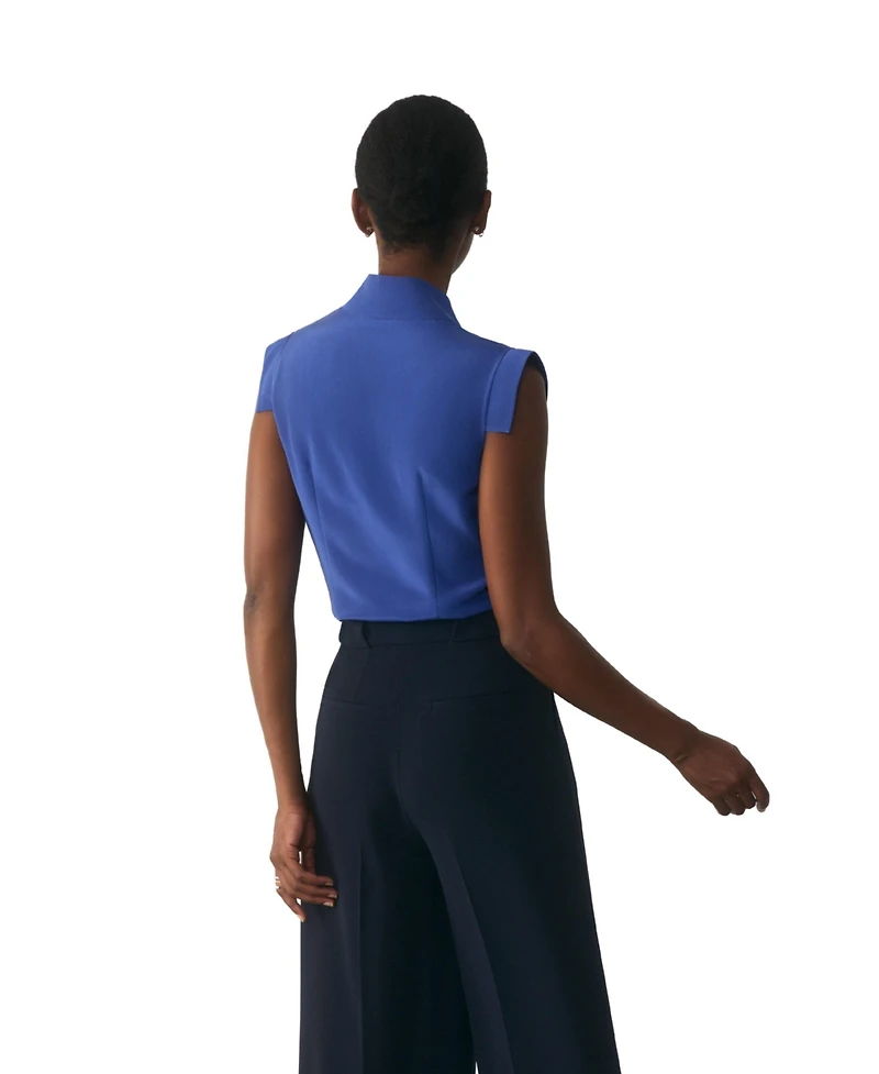 The Fold Women's Bowery Stretch Silk Blouse