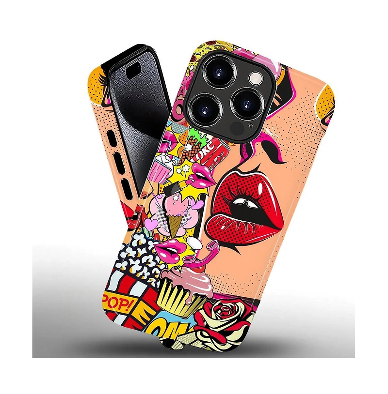 Lisen Sweet Temptation Dual-Layer Phone Case Compatible with Apple iPhone 15 Pro Max