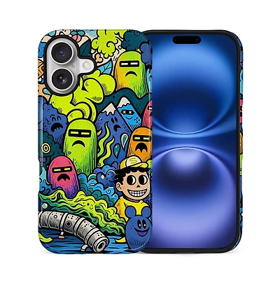 Lisen Phone Case Compatible with Apple iPhone 16 Plus, 2-Layer Durable