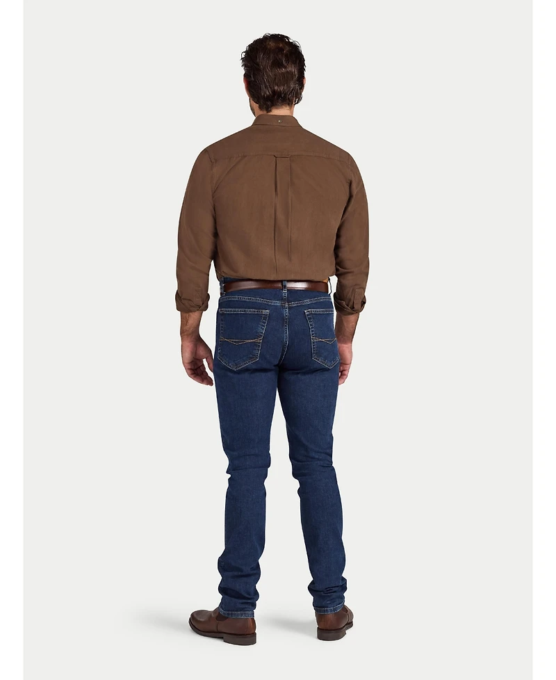Raging Bull Men's Big & Tall Long Sleeve Brushed-Herringbone Shirt