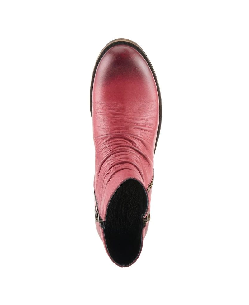 Spring Step Women's Marquis Ankle Bootie with Leather Upper