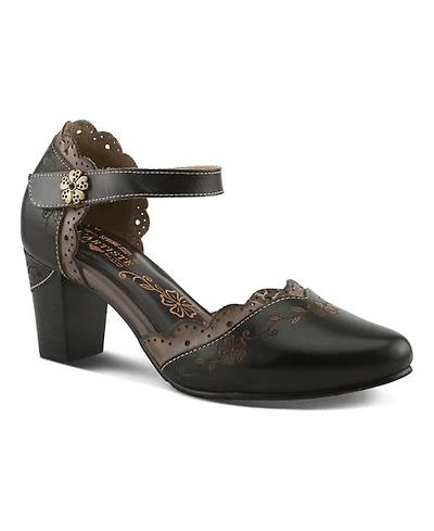 L'Artiste Sayyes Women's Mary Jane Pump with Leather Upper