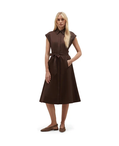 Hobbs London Women's Kristen Belted Shirt Dress