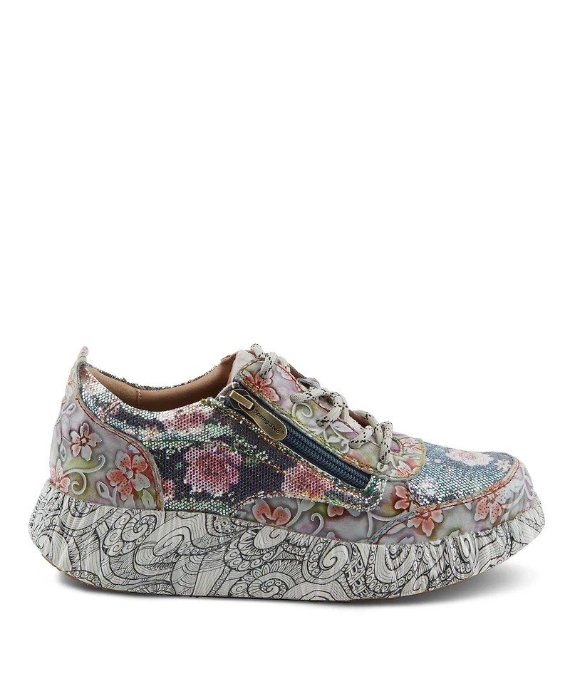 L'Artiste Spring Step Motion Women's Fashion Sneaker with Mesh Upper
