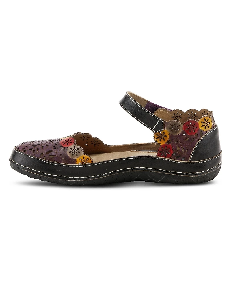L'Artiste Women's Spring Step Kysandra-fleur Mary Jane with Adjustable Strap