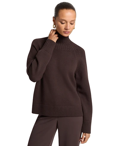 Michael Kors Women's Mock-Neck Wool Pullover Sweater