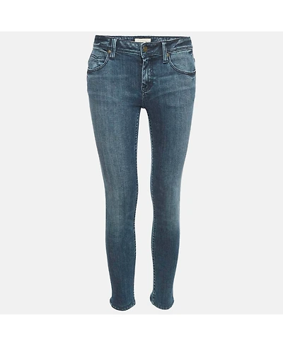 Pre-Owned Burberry Women's Bexton Mid-Rise Ankle-Zip Skinny Jeans
