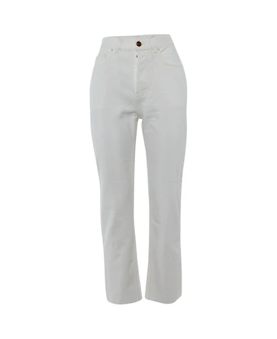 Pre-Owned Chloe Women's Mid-Rise Straight-Leg Cotton-Blend Jeans