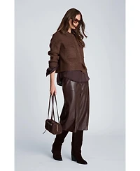 Kenneth Cole Highline East West Medium Leather Shoulder Handbag