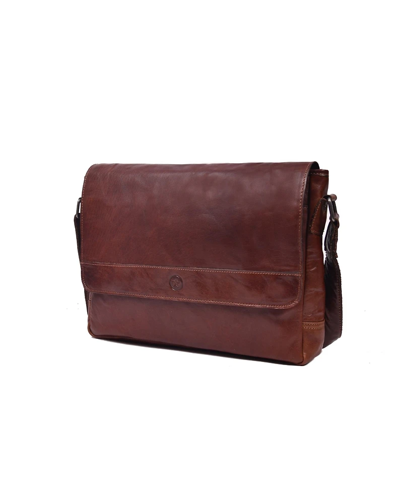 Polaris Leather Messenger Bag