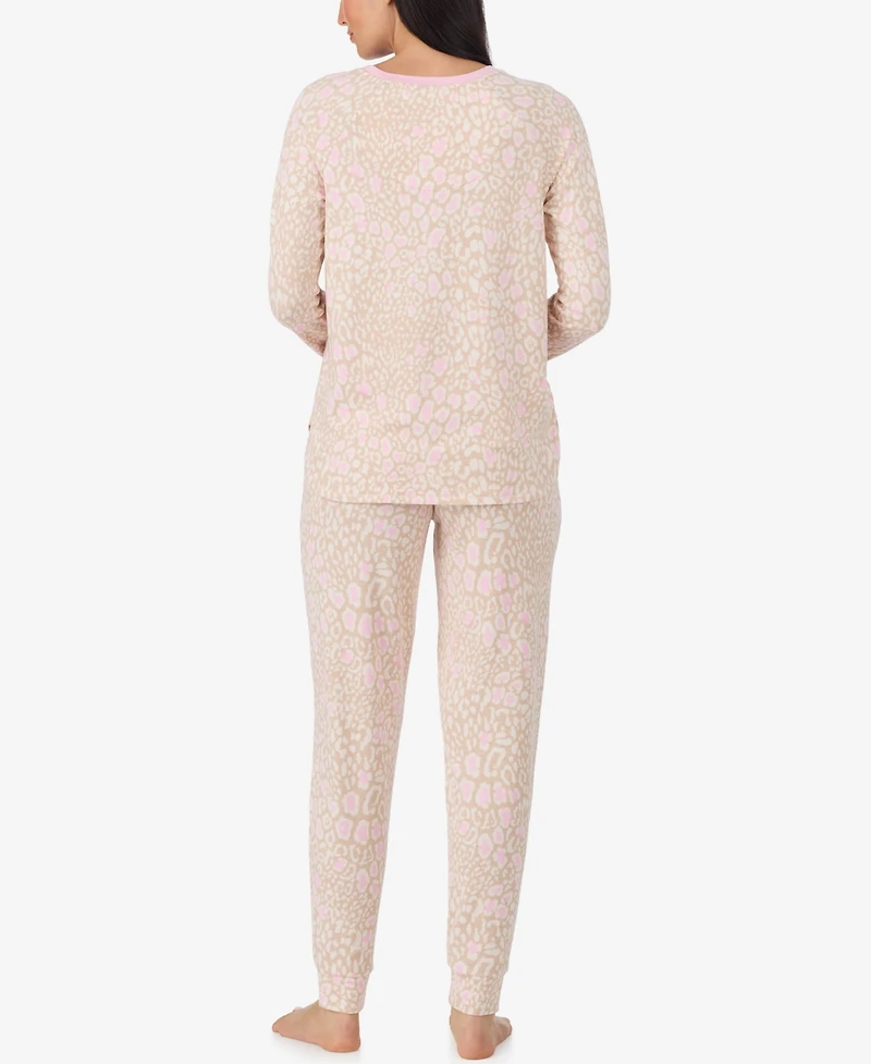 Cuddl Duds Women's Long Sleeve Scoop Neck Sweater Knit Top and Pants, 2-Piece Set
