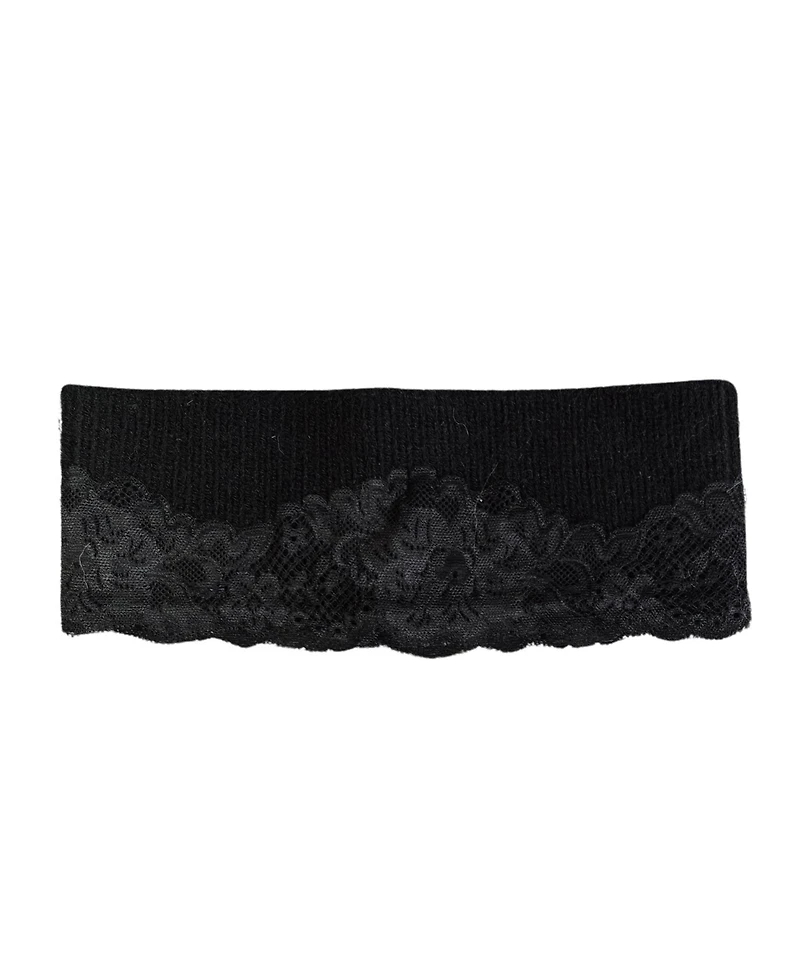 Marcus Adler Lace Applique Knit Headband