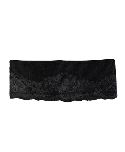 Marcus Adler Lace Applique Knit Headband