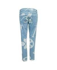 Moschino Women's Mid-Rise Straight-Leg Light-Rinse Denim Jeans