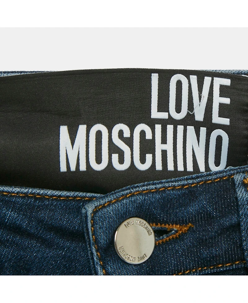Pre-Owned Love Moschino Women's Mid-Rise Skinny Jeans