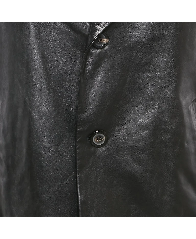 Pre-Owned Salvatore Ferragamo Men's Leather Slim-Cut Single-Breasted Blazer