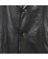 Pre-Owned Salvatore Ferragamo Men's Leather Slim-Cut Single-Breasted Blazer