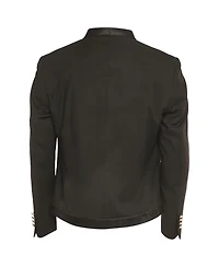 Pre-Owned Balmain Women's Open-Front Statement V-Neck Blazer