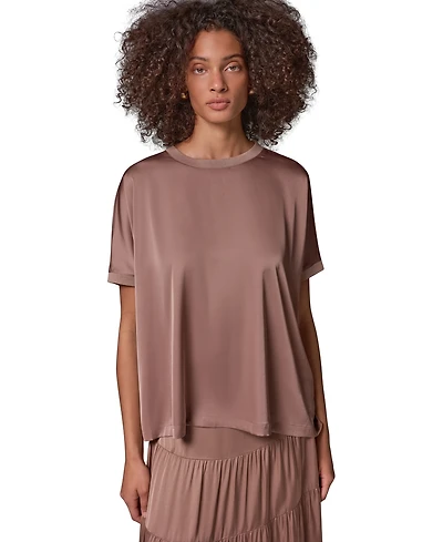 Donna Karan Weekend Women's Crewneck Boxy Blouse