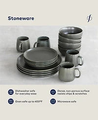 Fortessa Sound Forest 16 Pc. Dinnerware Set, Service for 4