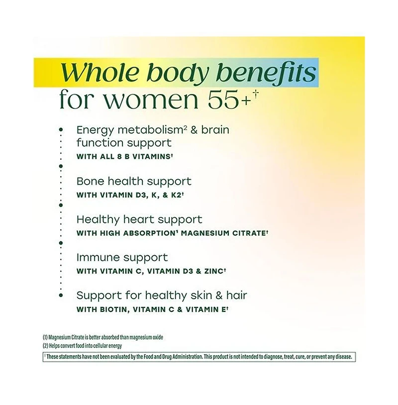 MegaFood Whole Body Multivitamin Gummies for Women 55+ for Healthy Aging 90 Strawberry Gummies