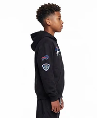 Champion Big Boys and Girls Black Buffalo Bills Disney X Full-Zip Hoodie