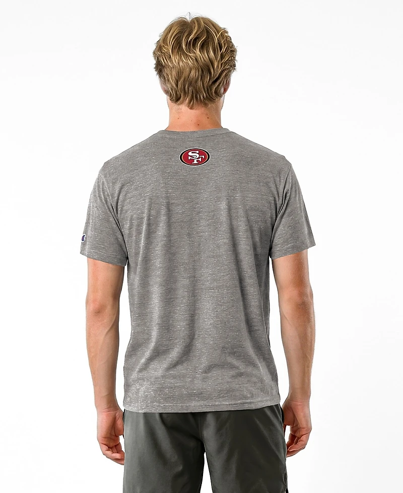 Champion Men's Gray San Francisco 49ers Disney X Tri-Blend T-Shirt