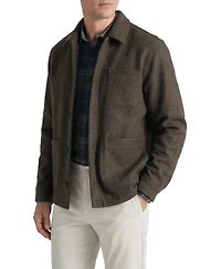 Level 7 Men's Relaxed-Fit Wool-Like Shirt Jacket