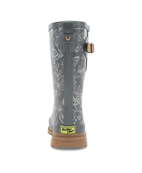 Westerns Chiefs Women's Forest Floor Faux Fur Mid Rain Boot