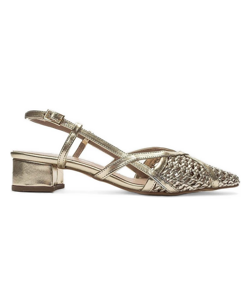 Prologue Shoes Women's Lenvor Woven Slingback Pump
