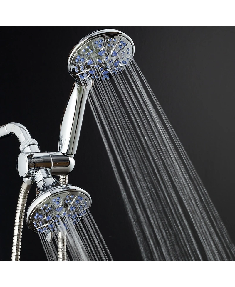 Cyqbd 4" Showerbo 30-Setting Chrome Jets 2.5 Gpm