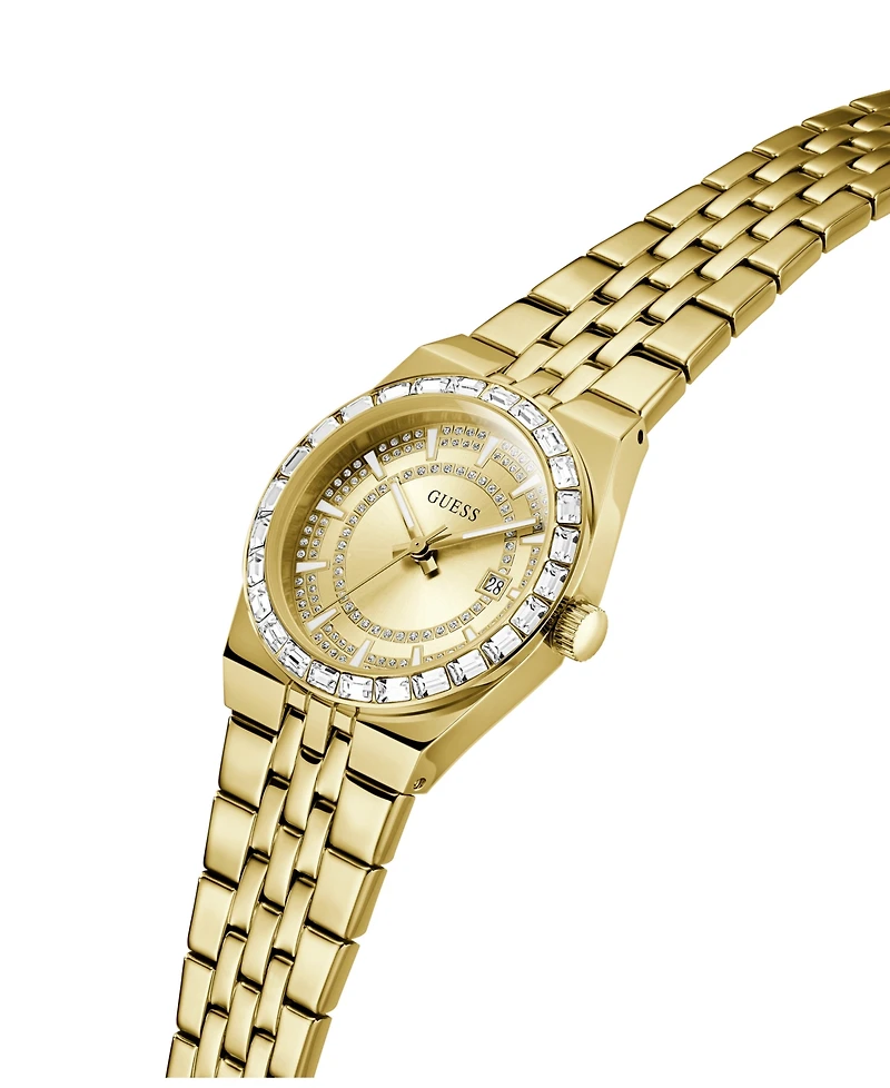 Guess Women's Quartz Gold-Tone Stainless Steel Watch 32mm