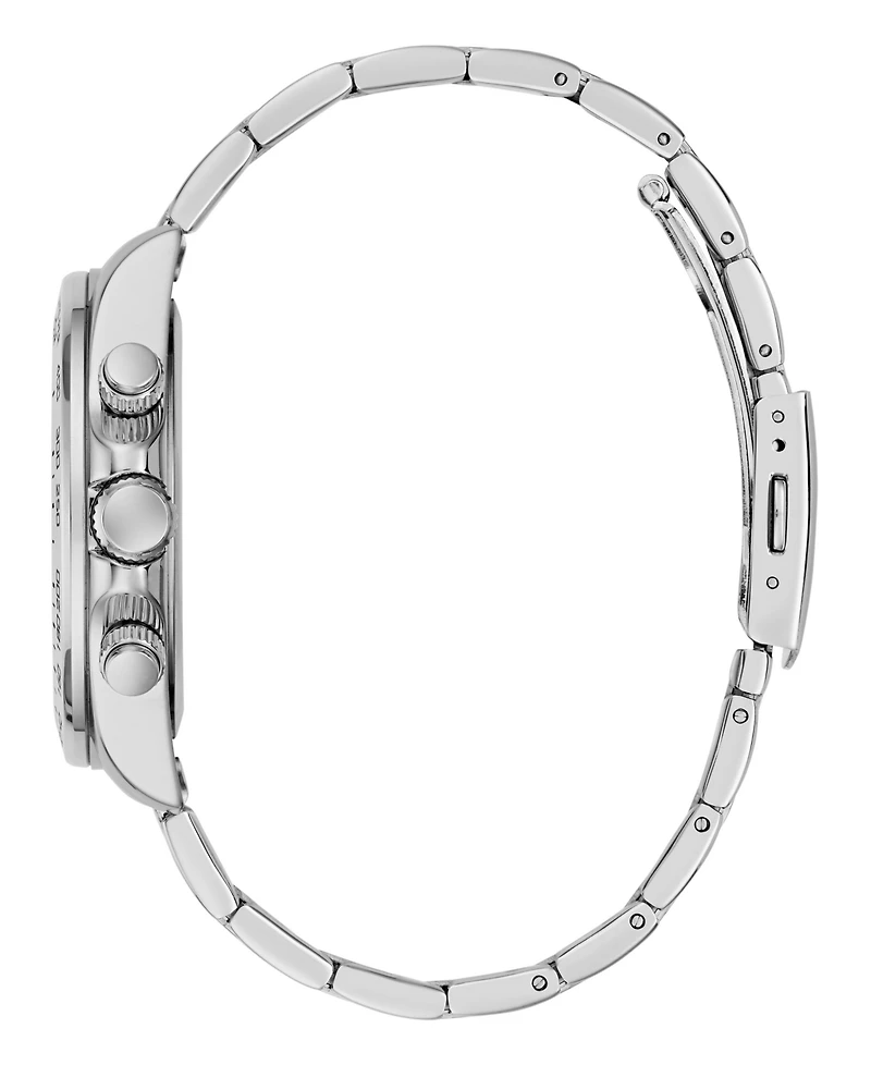 Guess Men's Quartz Silver-Tone Stainless Steel Watch 42mm