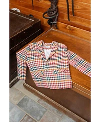 Florence Eiseman Boys' 4-20 Plaid Notched-Lapel Blazer