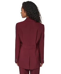 Dkny Women's Shoulder-Padded One-Button Notch-Collar Blazer